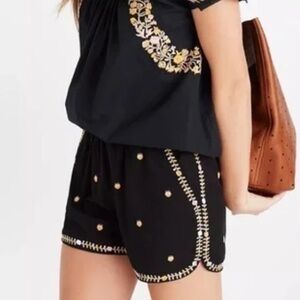 Madewell Embroidered Springtime Pull-On Shorts